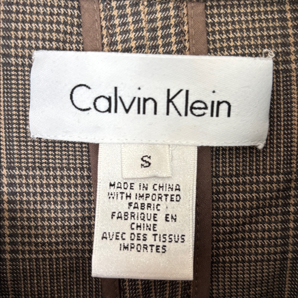 90s dogtooth Trench Coat‎ - Picture 10 of 11